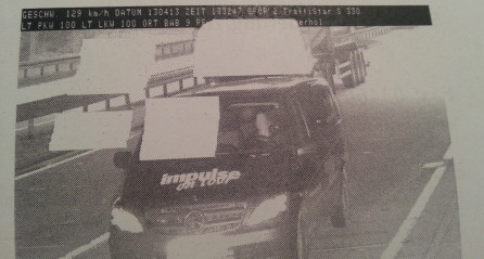 Geblitzt: Der impulse-ontour-Bus.