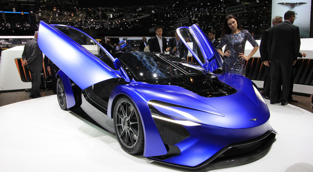 Fabricante chinesa apresentou “protótipo de carro elétrico” com turbina de avião