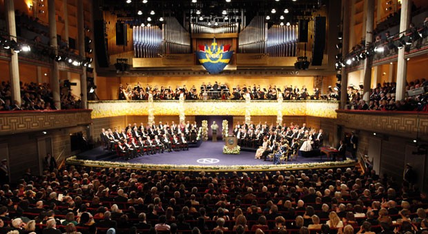 Feierliche Verleihung der Nobelpreise in Stockholm im Jahr 2011