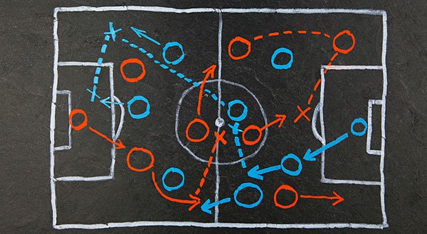 Nach links passen, den Ball zurückgeben oder direkt schießen? "Man muss in der Lage sein, das Denken einzustellen", sagt Mentalcoach Thomas Baschab über Stürmer vorm Tor.