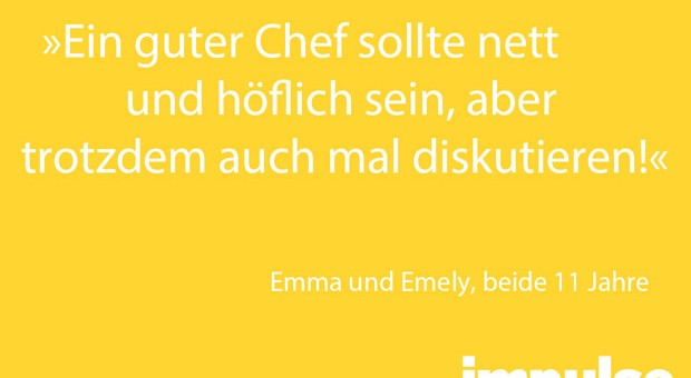 Was macht einen guten Chef aus? impulse