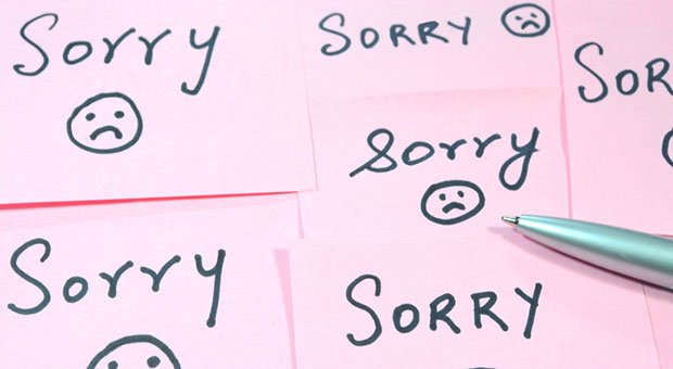 Sorry, sorry, sorry: Wer sich ständig entschuldigt, macht sich klein - und nervt irgendwann sein Umfeld.