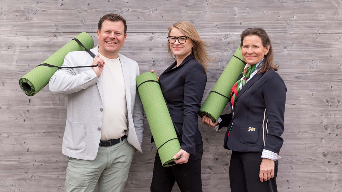 Carina Clausohm mit Mutter Katharina und Bruder Heiner